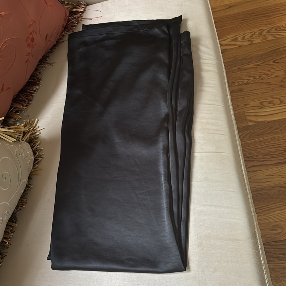 Nasty Gal satin the mood wide leg fool length trousers pants sz.4 (US0) - Picture 13 of 15